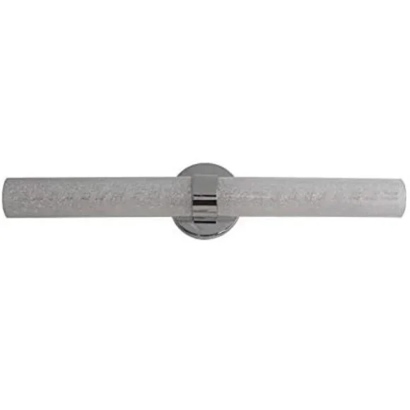 NEW allen + roth Caroline Wall Chrome Bathroom Modern LED Vanity Light Fixture - Picture 3 of 6